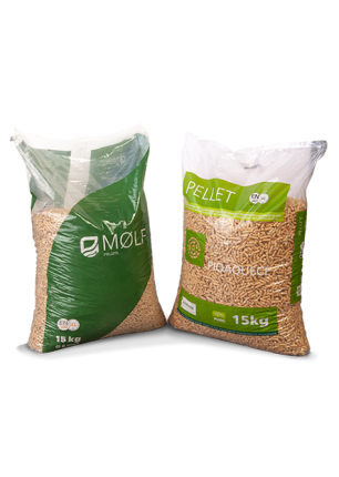Certified 6 mm wood pellets